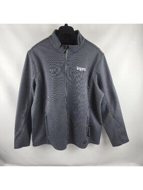 OGIO OG727 Grit Fleece Full Zip Jacket Gray Logo Inpro Size 3XL NWT